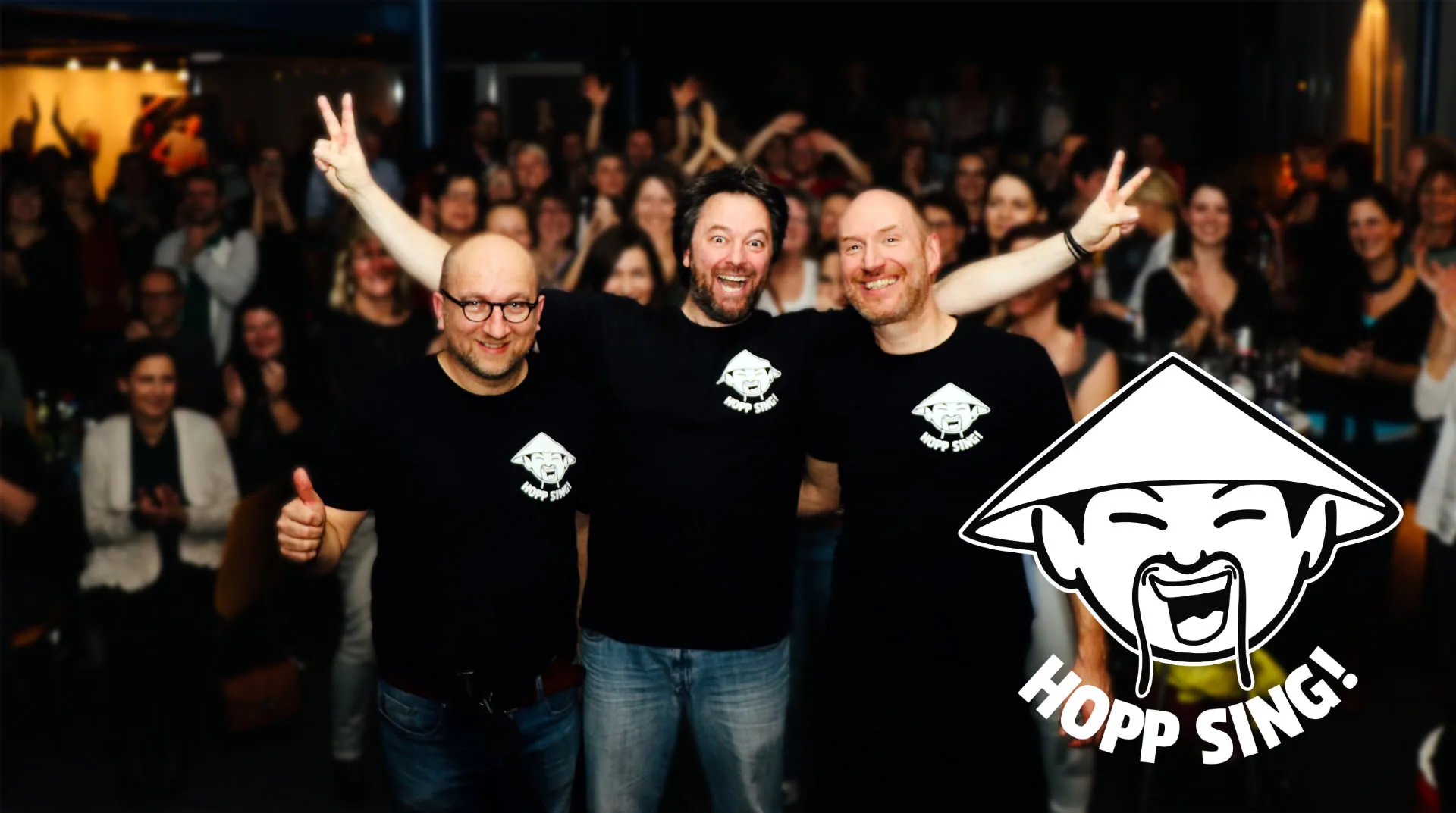 Hopp Sing Mitsing-Projekt mit Alex Teubner, Bernd Weller und Rainer Turba
