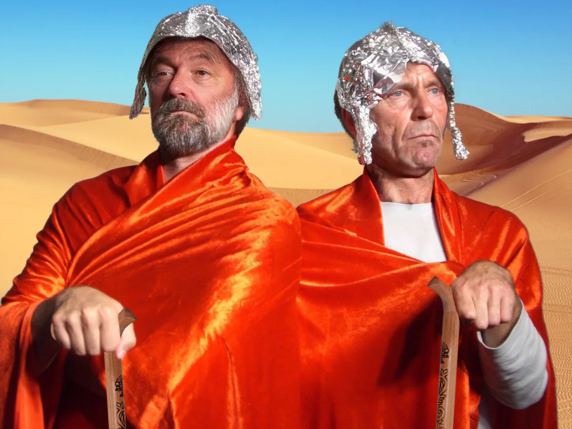 Alex Teubner und Tobias Ostermeier in der Komödie Der Messias im Turmtheater Regensburg